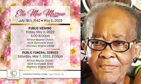 Ms. Ella Mae Marrow Obituary
