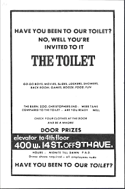 The Toilet Herald Flyer Ad, Vintage NYC Raunchy Gay Sex Club Bar, LGBTQ  Interest | eBay