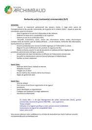 L'assistant administratif est la personne chargée des fonctions administratives au sein des entreprises et organisations de tous l'expérience acquise à un poste d'employé administratif dans le domaine comptable, commercial ou du. Calameo Icssa Fiche De Poste Assistant Commercial H F
