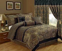 ( 3.5 ) out of 5 stars 2 ratings , based on 2 reviews current price $36.99 $ 36. Chezmoi Collection 7pcs Luxury Black Gold Jacquard Floral Comforter Set King Ebay In 2021 Comforter Sets Bed Linens Luxury Gold Bedding Sets