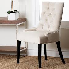 Abbyson Living Napa Cream Fabric Tufted Dining Chair