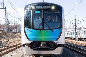 40000系正面 直行運転に必要なため貫通ドアがある 西武 鉄道 トレイン 車両