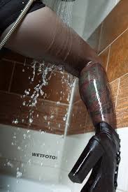 It does not take nylon long to dry, so you will need to be diligent about checking and removing the clothing to prevent damage. Fully Clothed Tattooed Girl Get Soaking Wet In Bath Wetfoto Com