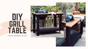 You can get help by searching for wonderful homemade grill table designs. How To Build A Weber Grill Cart Tutorial For Diy Bbq Charcoal Grill Table Youtube