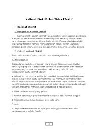Rangkuman materi bab kalimat efektif dan kalimat tidak efektif tentang bagian kejelasan unsur kalimat disertai contoh soal dan jawaban berikut video pembelajaran. Kalimat Efektif