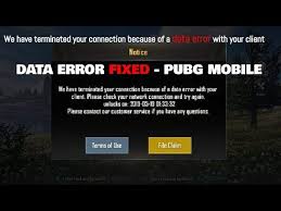 Pubg Data Error Fixed We Have Terminated Your Connection Youtube
