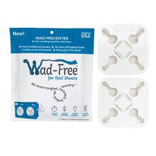 Wad-Free® prevents tangled, twisted, balled-up sheets, blankets, duvet
