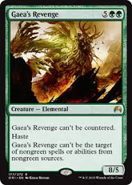 It can also be used as an even more intense synonym for revenge. Gaea S Revenge Magic Origins Gatherer Magic The Gathering