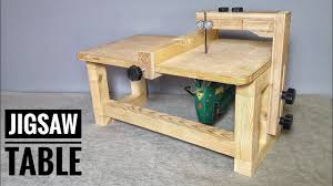 Then slide the jig to the front of the table saw and clamp in place. How To Make Jigsaw Table Machine Youtube