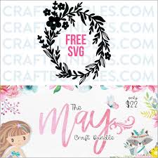 Download Free Flower Wreath Svg Cut File