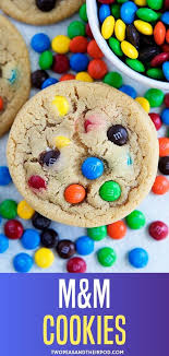 They're soft, slightly chewy on the inside and . M M Cookies Two Peas Their Pod
