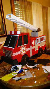 Fire Truck Pinata Fire Truck Party Firetruck Birthday Party Fire Man Birthday Party