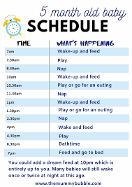 What should a 5 month old be doing. The Best Routine For A 5 Month Old Baby The Mummy Bubble
