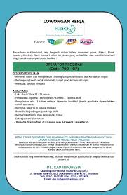 Check spelling or type a new query. Lowongan Pt Kao Indonesia Terbaru Januari 2016 Loker Update