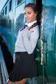 Nasty Schoolgirl Got Naked In The Train photos (Amirah Adara, Danny D)   MILF Fox
