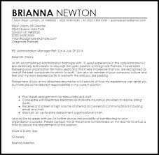 Administration Manager Cover Letter Sample Cover Letter Templates Examples