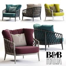 Armchair Erica B B Italia Outdoor 3d Model For Download Cgsouq Com Armchair B B Italia Furniture