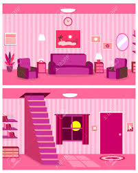 Best living room cartoon from living room clipart clipground. Vector Cartoon Continuous Background Of Living Room Interior