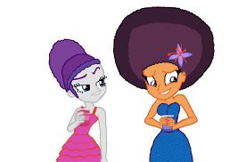 Rarity is in an equestria girls rock band! 1457668 Safe Artist Ktd1993 Character Rarity Character Saffron Masala My Little Pony Equestria Girls Afro Bun Hairstyle Equestria Girls Ified Female Lesbian Raffron Shipping Simple Background Transparent Background Manebooru
