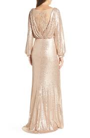Tadashi Shoji Blouson Long Sleeve Sequin Evening Dress Nordstrom Sequin Evening Dresses Tulle Evening Dress Nordstrom Dresses