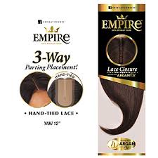 Horsehair fabrics are woven with wefts of tail hair from live horses and cotton or silk warps. Amazon Com Sensationnel Human Hair Weave Empire 3 Way Parting Lace Closure Yaki 12 1 Everything Else
