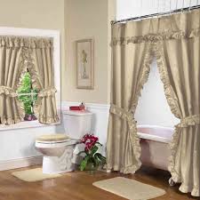 Linen Double Swag Shower Curtain W Available Window Curtain Double Swag Shower Curtain Elegant Shower Curtains Cool Shower Curtains