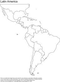 Free Blank Map Of North And South America Latin America Latin America Map South America Map Spanish Speaking Countries Map