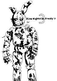 Find more images #gijinka , #springtrap and #digital art. Spring Trap Coloring Pages Further Further Free Download Printable Fnaf Coloring Pages Cute Coloring Pages Coloring Pages