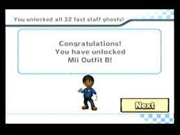 The mii's voice also varies depending on the color their shirt is. Unlocking Mii Outfit B Mario Kart Wii Youtube