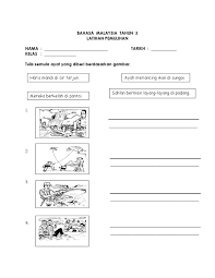 Buku lembaran kerja bahasa melayu dan matematik program pemulihan khas 2012. Bahasa Malaysia Tahun 3 Pemulihan