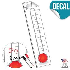 Thermometer Goal Chart Amazon Com