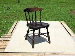 Vintage Side Chair Wooden Accent Chair Virginia House Etsy Wooden Accent Chair Wooden Side Chairs Entryway Decor