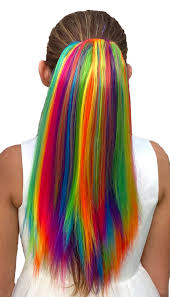 With 43 colors available, one might wonder, what color hair extensions should one get or what shade to pick when it comes to hair dyeing? Rainbow Hair Extensions For Kids Rainbow Party Highlights Color Hair My Hair Popz