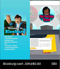 Bloxburg Cash @ $0.80, Video Gaming, Gaming Accessories, In-Game Products  On Carousell