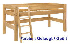 Hochbett dolphin moby, halbhohes bett, mit viel zubehör sale. Kinderbett Moby Halbhohes Bett Mit Leiter Kiefer Massiv Von Dolphin Ebay