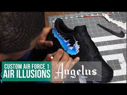 Black Air Force 1 Activity Meme Custom Nike Air Force 1 Air Illusion Angelus Paint Youtube