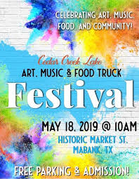 Dickey S Mabank Car Truck Motorcycle Boat Offroad Cedar Creek Lake Art Music Food Truck Festival At Dickey S Barbecu Cedar Creek Lake Cedar Creek Lake Art