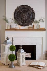 A Fixed Up Fireplace Fixer Upper Wall Decor Farmhouse Kitchen Decor White Brick Fireplace
