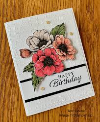 8 1/2″ x 5 1/2″. Stampin Up True Love Dsp In 2021 Poppy Cards Floral Cards Cards Handmade