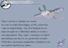 226 Mantine Pokemon Personalities Pokemon Personality