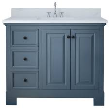 Maybe you would like to learn more about one of these? Richmond 42 Single Bathroom Vanity Gray With Carrera Marble Top Transitional Bathroom Vanities And Sink Consoles By Luxury Bath Collection Houzz