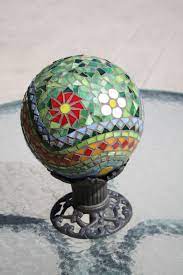 Cover the entire ball with mosaic pieces. 100 Mosaic Bowling Ball Ideas Mosaic Bowling Ball Mosaic Bowling Ball Art