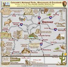 The agency manages 42 state parks, all of colorado's wildlife, more than 300 state wildlife areas and a host of recreational programs. Colorado National Parks Monuments Grasslands Map Colorado Vacation Directory