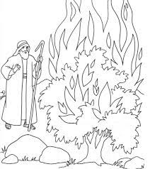 Download and use it for your personal or . Moses And Burning Bush Coloring Page Coloring Home