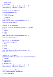 Quiz & worksheet for kids. Solved Python Exercise 8 Trivia Game Questions Class 15 Chegg Com