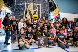 Find the perfect golden knights cheerleader stock photos and editorial news pictures from getty images. Vegas Golden Knights Mascot Chance The Gila Monster And Golden Aces Cheerleaders Come Together For A Group Photo With Elementary Schoolers During A Golden Knights Pep Rally For Fourth And Fifth Gr