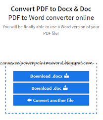 Program ini gratis dan tidak mempunyai pembatasan. Cara Convert Pdf To Word Online Mengubah Pdf Ke Word Offline Panduan Microsoft Office Word Power Point Excel