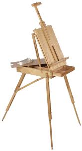 Wood Art Easel For Floor With Storage Compartment Tilting Natural Art Easel Artist Easel Easel