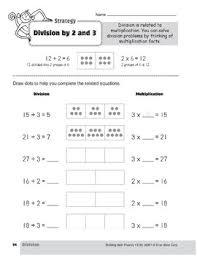 Kids use details from word problems on this third grade math worksheet to construct and solve division problems in which a multidigit number is evenly divided. Division Strategies Grade 3 Division By 2 3 Tpt