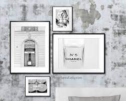 See more ideas about striped wall, black and white striped wall, striped walls. Bathroom Wall Decor Chanel Fashion Wall Art With Black And Etsy Fashion Wall Art Bathroom Wall Decor Personalized Wall Decor
